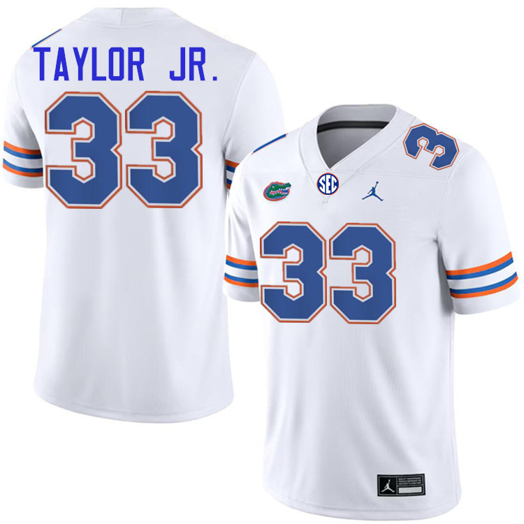 #33 Brien Taylor Jr. Gators Jersey,Florida Gators College Football Jerseys Stitched-White #33 Brien Taylor Jr. Gators Jersey,Florida Gators College Football Jerseys Stitched-White